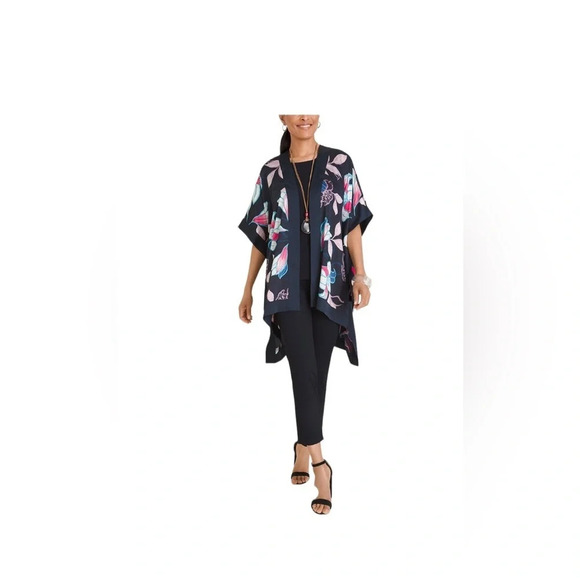 NWT Chico’s Scarf Front Kimono Jacket - Picture 1 of 8